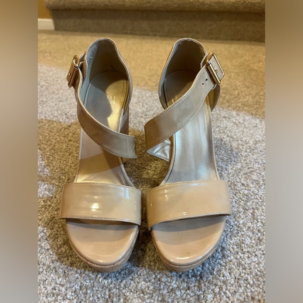 Stuart Weitzman Nude Wedges